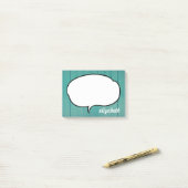 Spreek Bubble Persoonlijke naam Post-it® Notes (Op bureau)