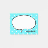 Spreek Bubble Persoonlijke naam Post-it® Notes (Voorkant)