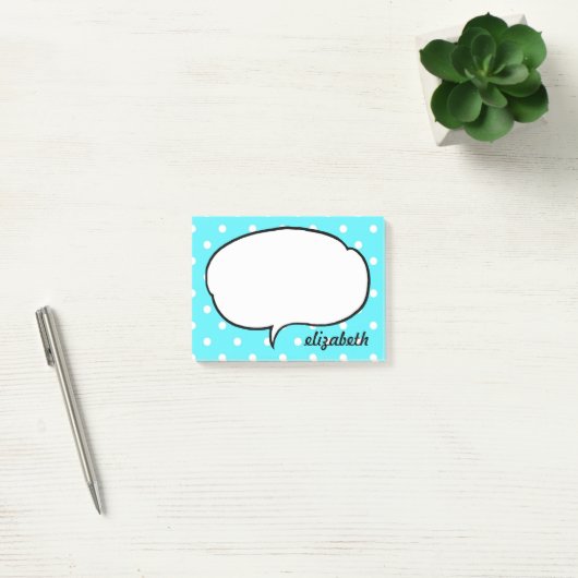 Spreek Bubble Persoonlijke naam Post-it® Notes (Kantoor)