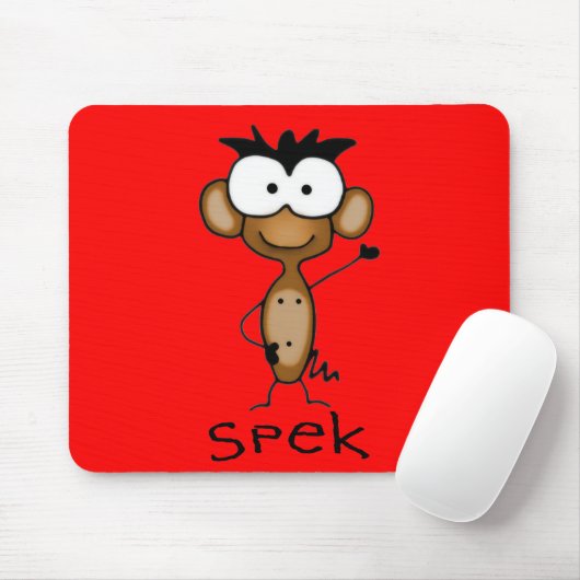 Spreek de Monkey Mousepad Muismat (Met muis)