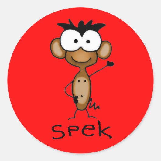 Spreek de Monkey Stickers (Voorkant)