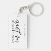 Spreek de Waarheid In Liefde Efeziërs 4:15 Bijbelv Sleutelhanger (achterkant)