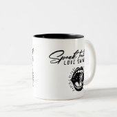 Spreek de waarheid tweekleurige koffiemok (Voorkant rechts)