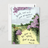 Spreek elkaar niet kwaad briefkaart (Voorkant / Achterkant)