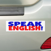 Spreek Engelse Bumpersticker (Op auto)