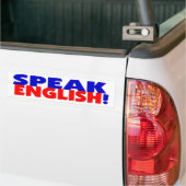 Spreek Engelse Bumpersticker (Op Truck)