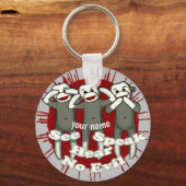 Spreek geen kwaad Sock Monkeys sleutelhanger (Voorkant)