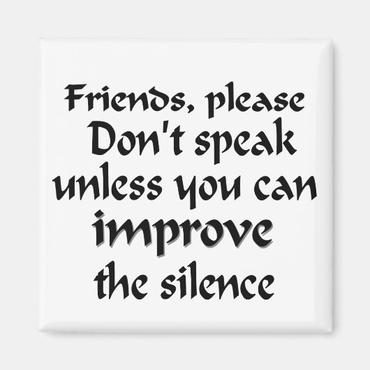 Spreek geen magneet (Voorkant)