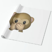 Spreek geen zwarte aap - Emoji Cadeaupapier (Uitgerold)