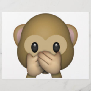 Spreek geen zwarte aap - Emoji Flyer