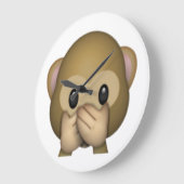 Spreek geen zwarte aap - Emoji Grote Klok (Hoek)