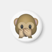 Spreek geen zwarte aap - Emoji Magneet (Voorkant)