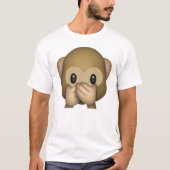 Spreek geen zwarte aap - Emoji T-shirt (Voorkant)