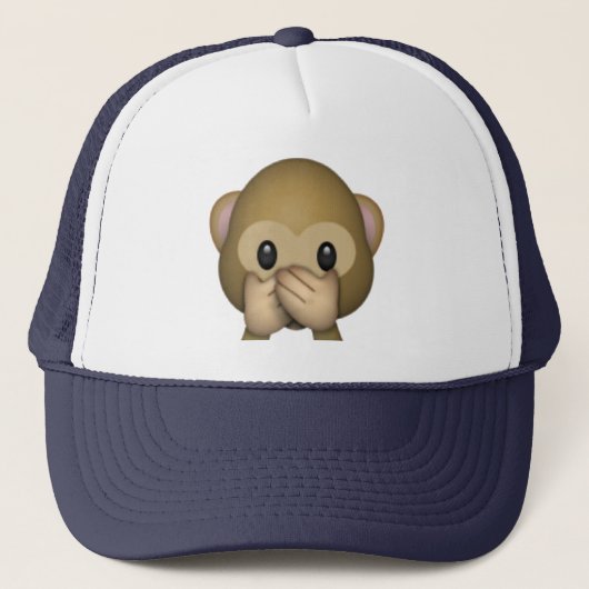 Spreek geen zwarte aap - Emoji Trucker Pet (Voorkant)