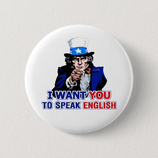 Spreek het Engels Ronde Button 5,7 Cm (Voorkant)