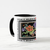 SPREEK HET, GELOOF DAT DE Koffie-Mok VAN IT KAN Mok (Voorkant links)