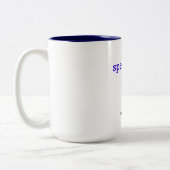 Spreek het leven tweekleurige koffiemok (Links)