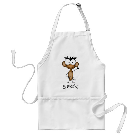 Spreek het Monkey Schort (Voorkant)
