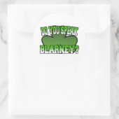Spreek je Blarney Sticker? Ronde Sticker (Tas)