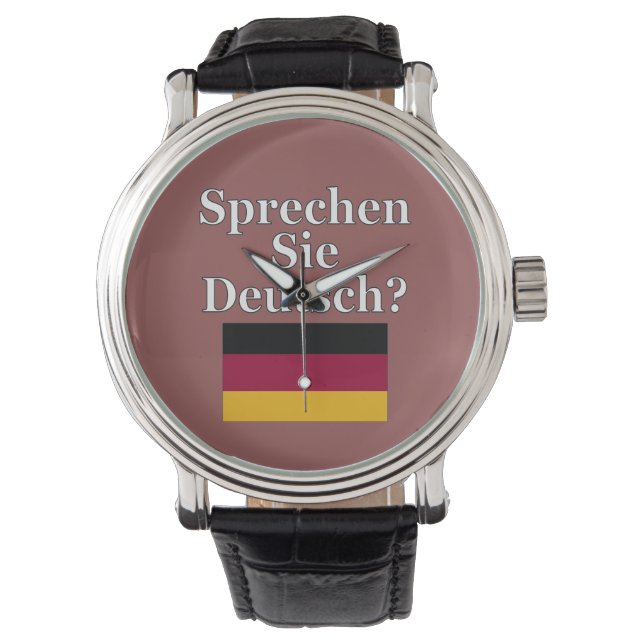 Spreek je Duits? Markering Horloge (Voorkant)