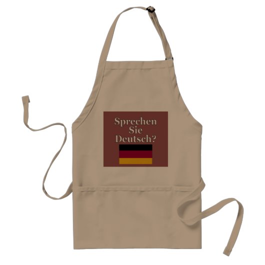 Spreek je Duits? Markering Standaard Schort (Voorkant)