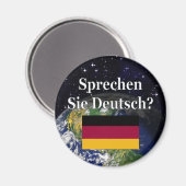 Spreek je Duits? Vlag & aarde Magneet (Voorkant / Achterkant)
