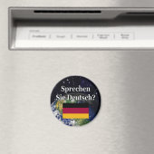 Spreek je Duits? Vlag & aarde Magneet (Insitu (Vaatwasser))