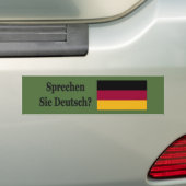 Spreek je Duits? Vlag bf Bumpersticker (Op auto)