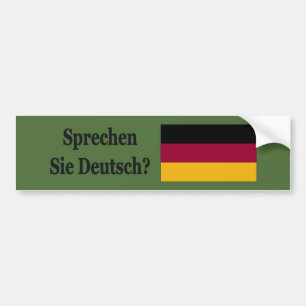 Spreek je Duits? Vlag bf Bumpersticker