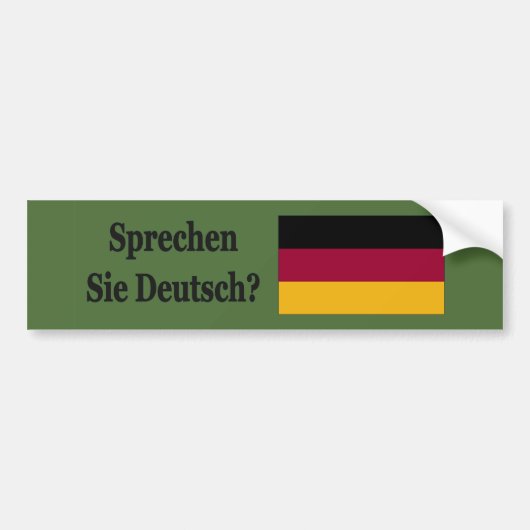 Spreek je Duits? Vlag bf Bumpersticker (Voorkant)