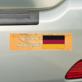Spreek je Duits? Vlag wf Bumpersticker (Op auto)