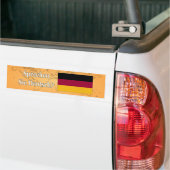 Spreek je Duits? Vlag wf Bumpersticker (Op Truck)