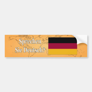 Spreek je Duits? Vlag wf Bumpersticker