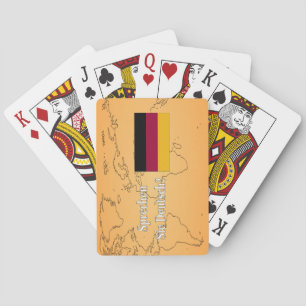 Spreek je Duits? Vlag wf Pokerkaarten