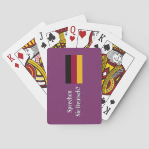 Spreek je Duits? Vlag wf Pokerkaarten
