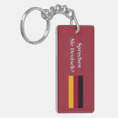 Spreek je Duits? Vlag wf Sleutelhanger (Voorkant Links)