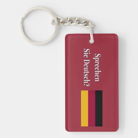 Spreek je Duits? Vlag wf Sleutelhanger (Voorkant)