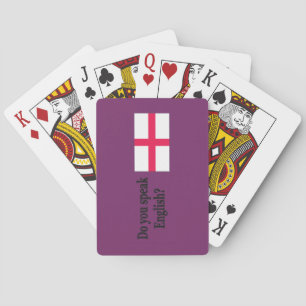 Spreek je Engels in English.Flag bf? Pokerkaarten