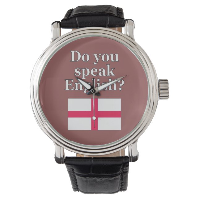 Spreek je Engels? Markering Horloge (Voorkant)