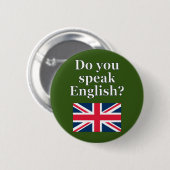 Spreek je Engels? Markering Ronde Button 5,7 Cm (Voorkant /achterkant)