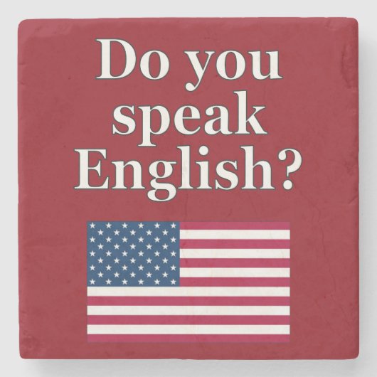 Spreek je Engels? Markering Stenen Onderzetter (Voorkant)