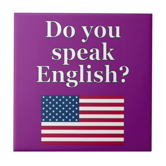 Spreek je Engels? Markering Tegeltje (Voorkant)