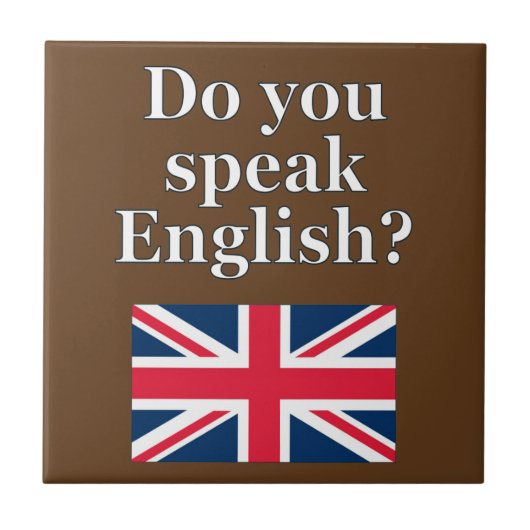 Spreek je Engels? Markering Tegeltje (Voorkant)