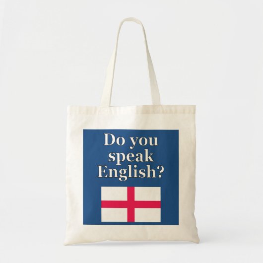 Spreek je Engels? Markering Tote Bag (Voorkant)