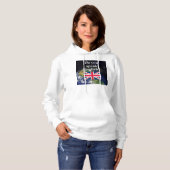 Spreek je Engels? Vlag & aarde Hoodie (Voorkant volledig)