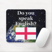 Spreek je Engels? Vlag & aarde Muismat (Met muis)