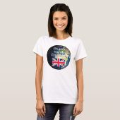 Spreek je Engels? Vlag & aarde T-shirt (Voorkant volledig)