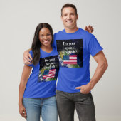 Spreek je Engels? Vlag & aarde T-shirt (Unisex)