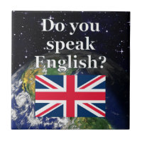 Spreek je Engels? Vlag & aarde