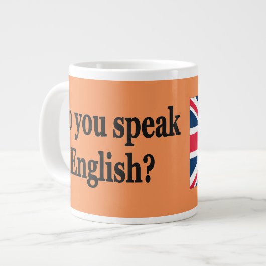Spreek je Engels? Vlag bf Grote Koffiekop (Links)
